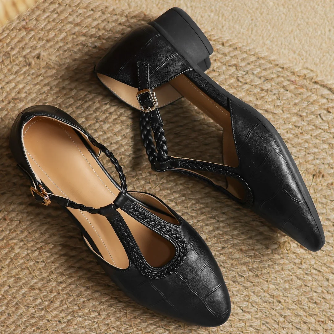Leather Mary Janes